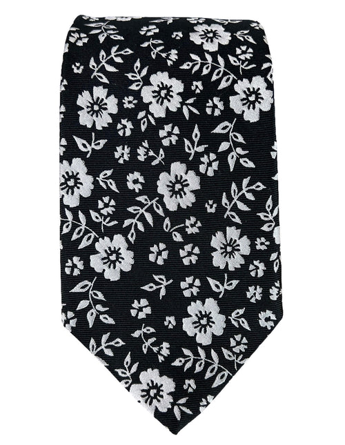 CANTINI Albania Floral Tie - Black