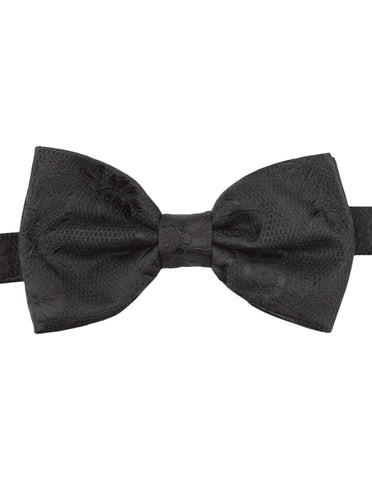 DÉCLIC Ribbon Pattern Bow Tie - Black