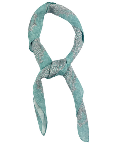 DÉCLIC Dante Plain Wool Hanky - Green