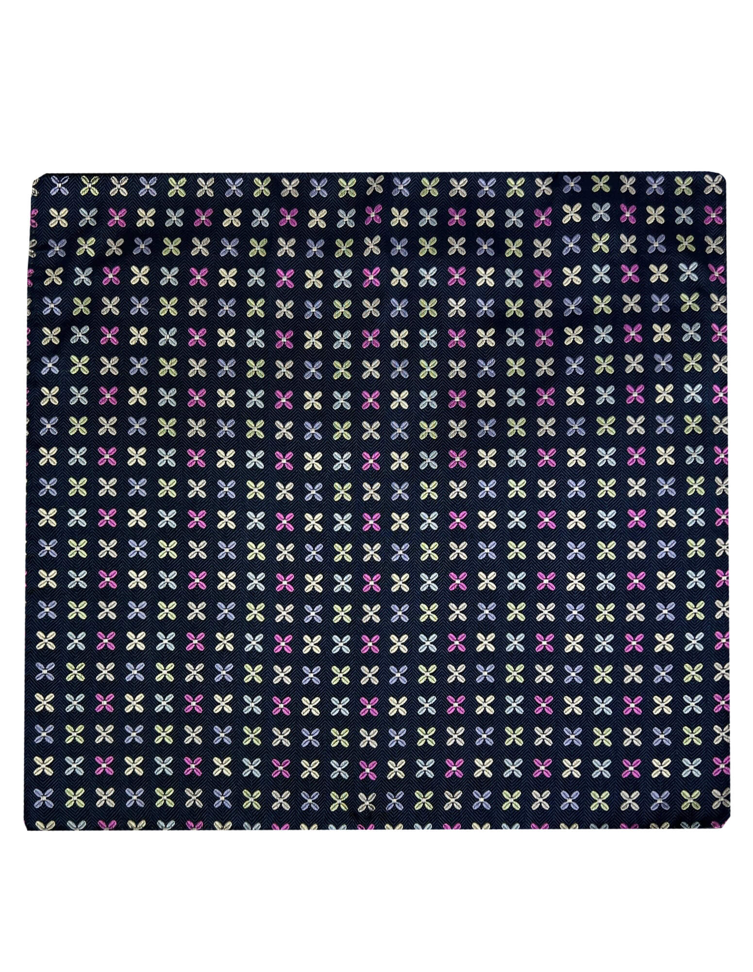 CANTINI Carrubo Patterned Pocket Square - Purple