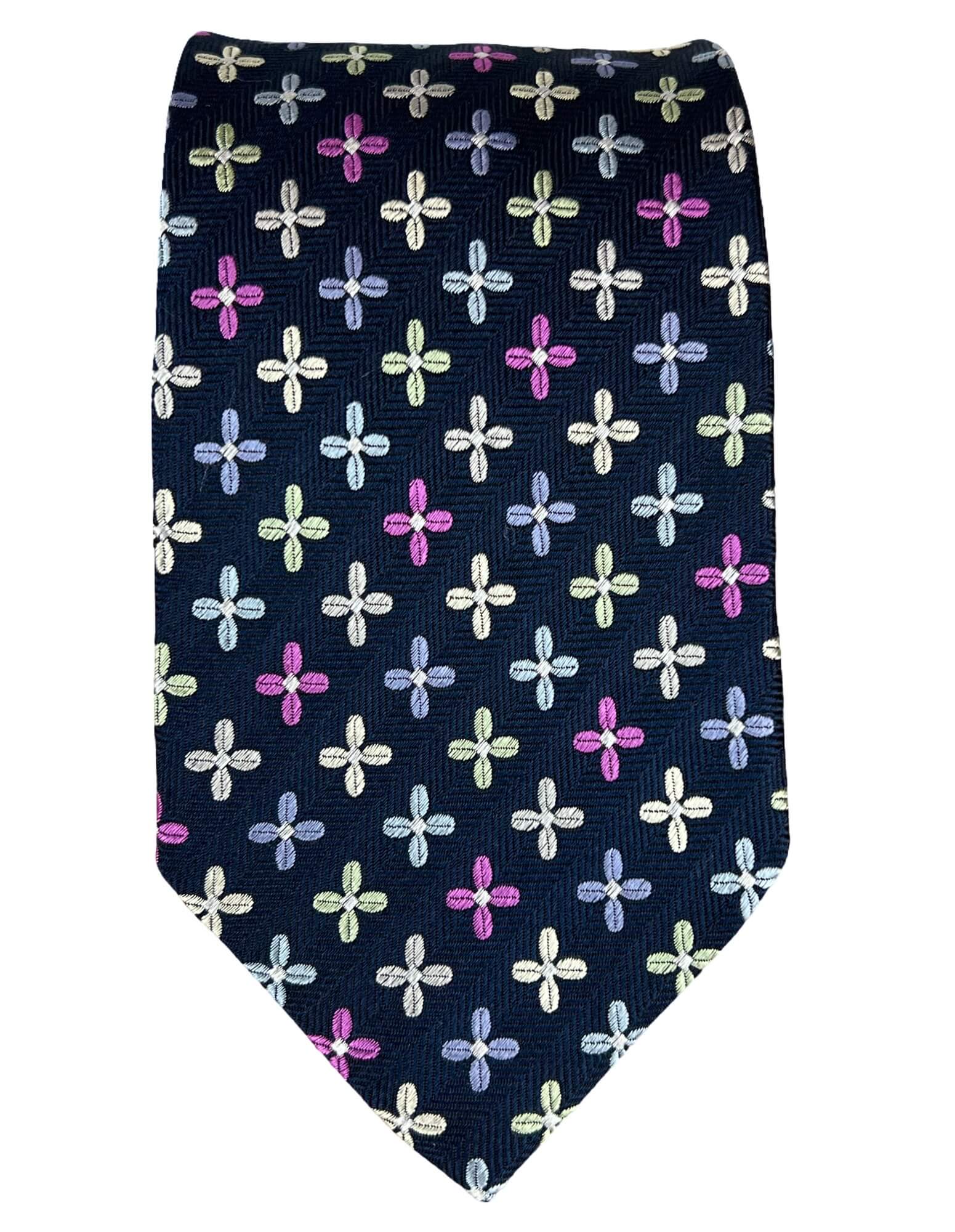 CANTINI Carrubo Patterned Tie - Purple