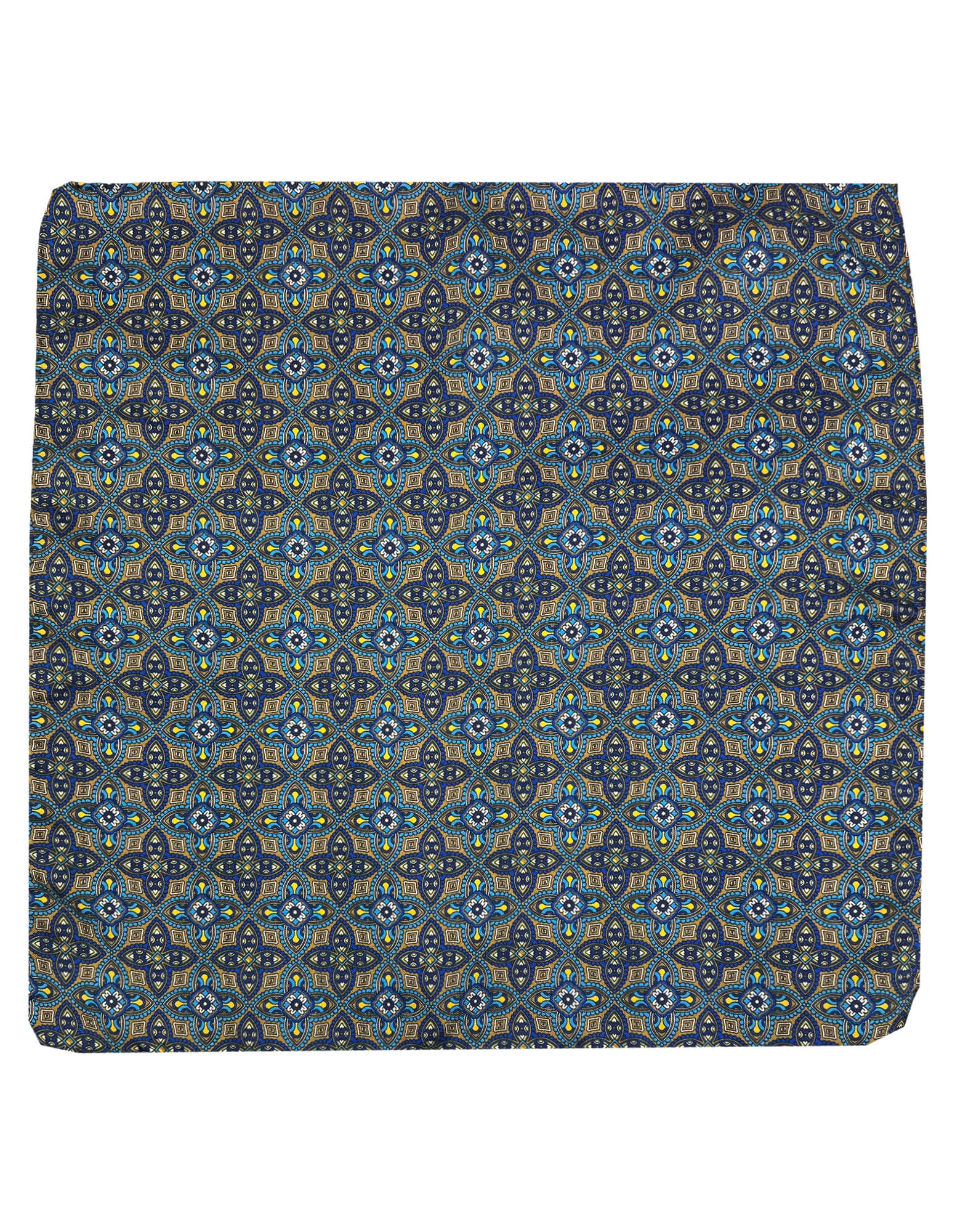 CANTINI Ciclamino Patterned Pocket Square - Blue