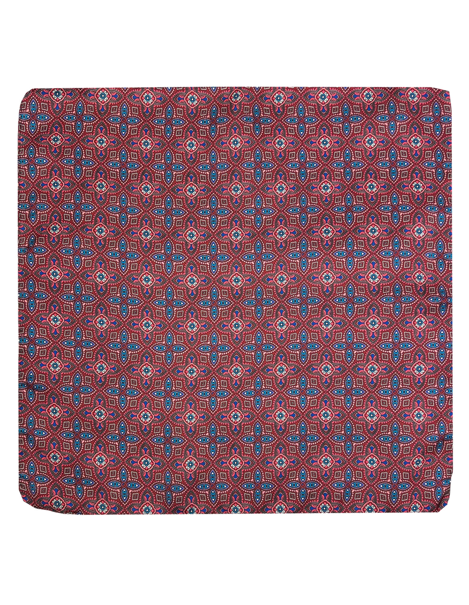 CANTINI Ciclamino Patterned Pocket Square - Red