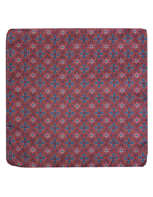 CANTINI Ciclamino Patterned Pocket Square - Red