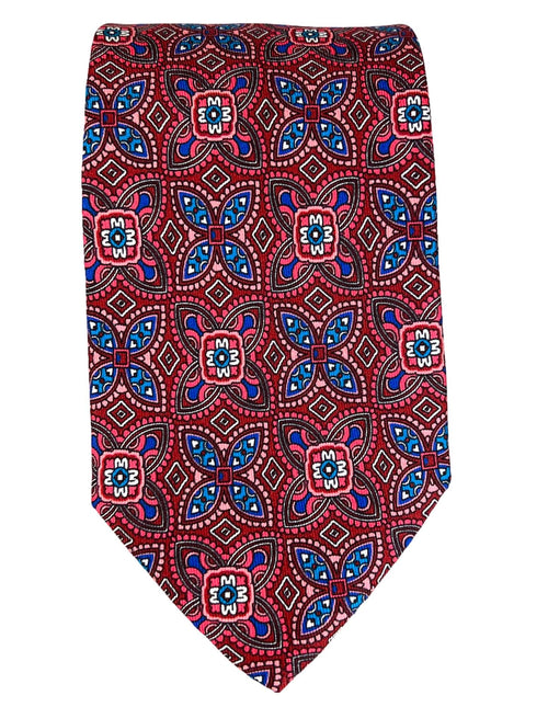 CANTINI Ciclamino Patterned Tie - Red