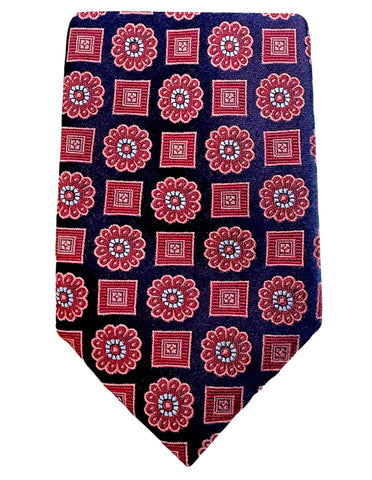 CANTINI Edera Floral Tie - Chocolate