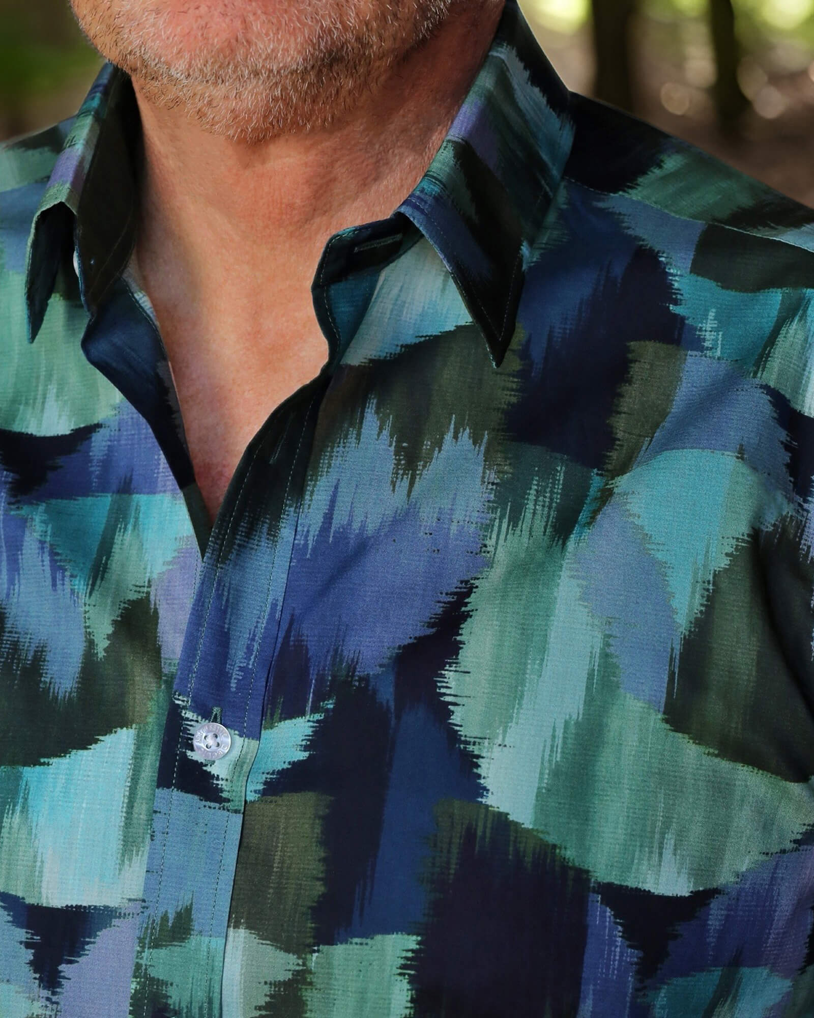 DÉCLIC Liberty Nature's Essence Print Shirt - Green
