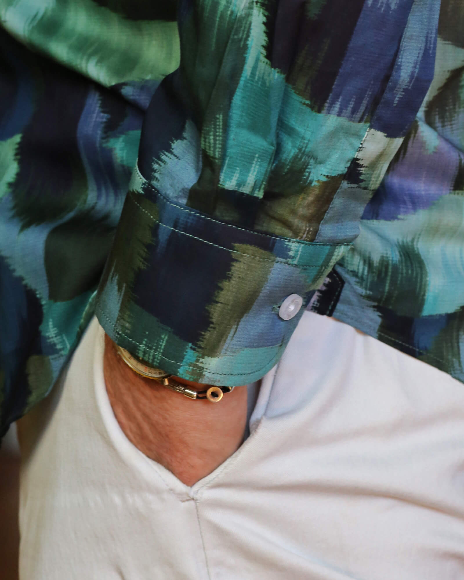 DÉCLIC Liberty Nature's Essence Print Shirt - Green