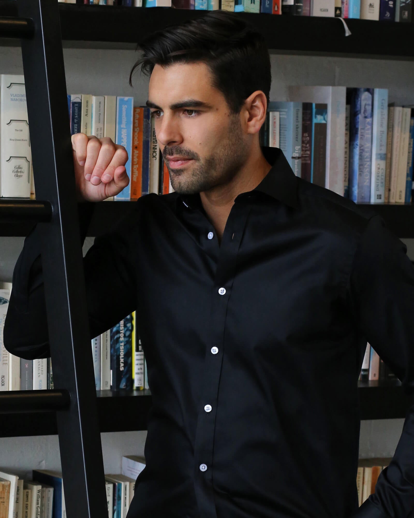 DÉCLIC Rainier Plain Shirt - Black