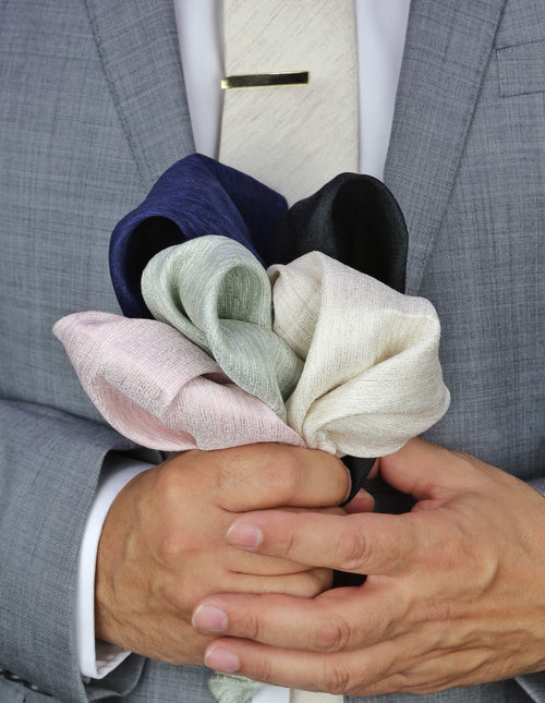 DÉCLIC Palermo Pocket Square - Black