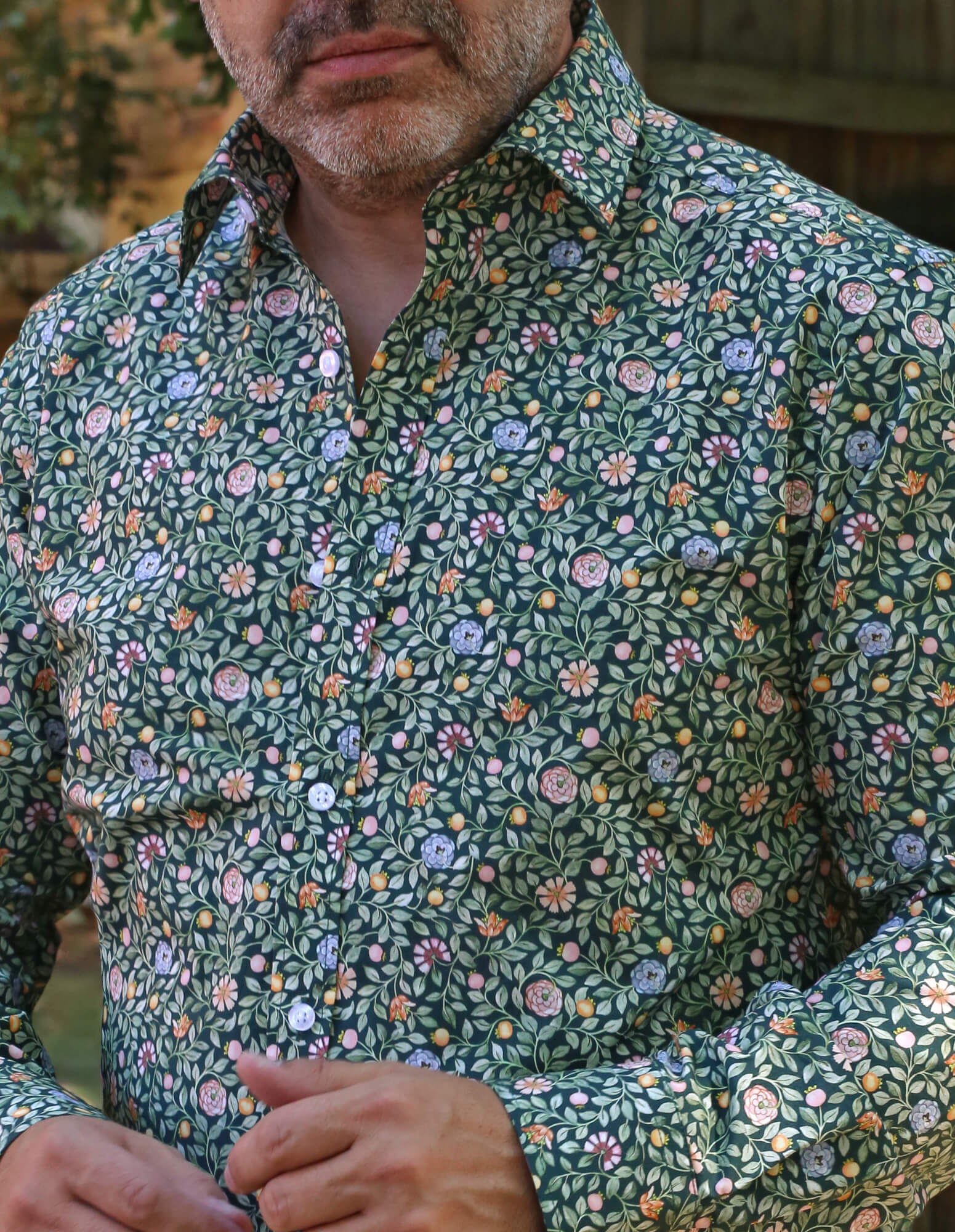 DÉCLIC Liberty Zara Thanrose Print Shirt - Green