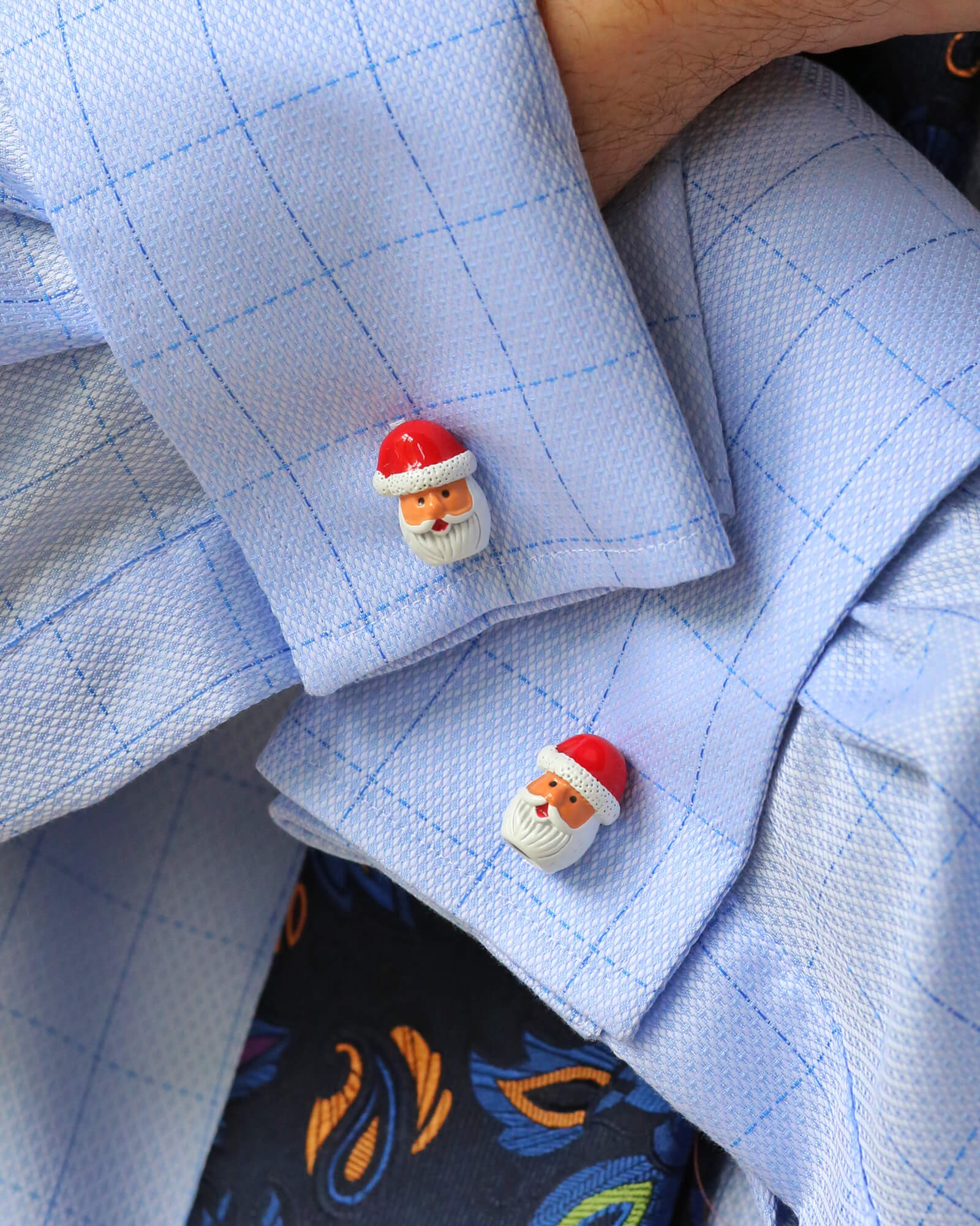 DÉCLIC Santa Head Cufflink