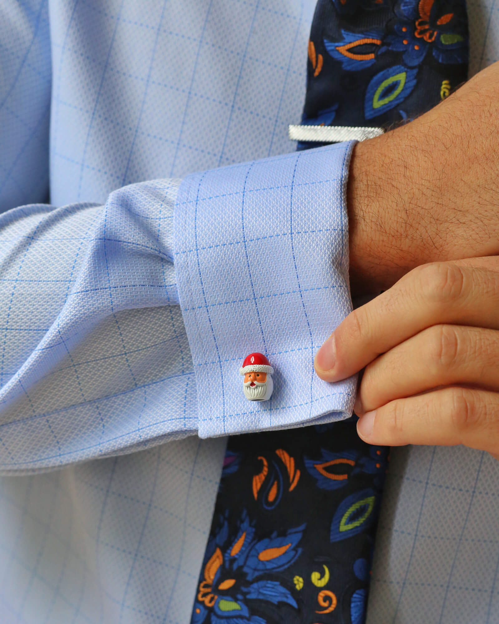 DÉCLIC Santa Head Cufflink