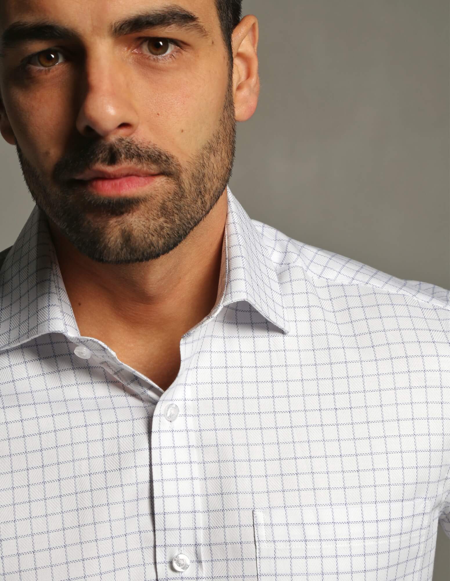 DÉCLIC Elias Check Shirt - White