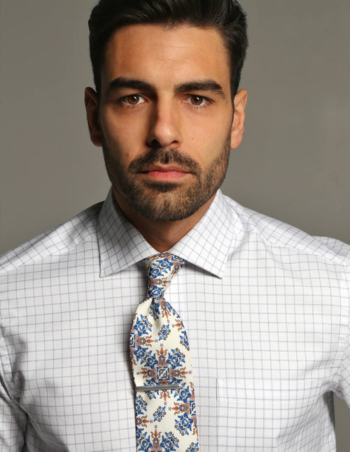 DÉCLIC Ashington Floral Tie - Cream