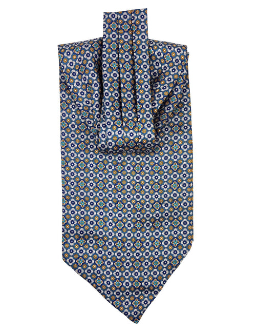 CANTINI Giglio Patterned Ascot - Grey