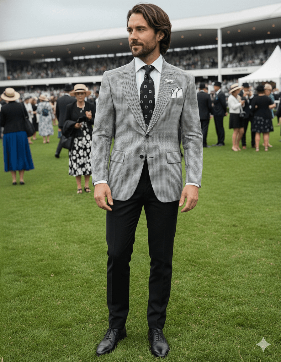 DÉCLIC Houndstooth Peak Jacket