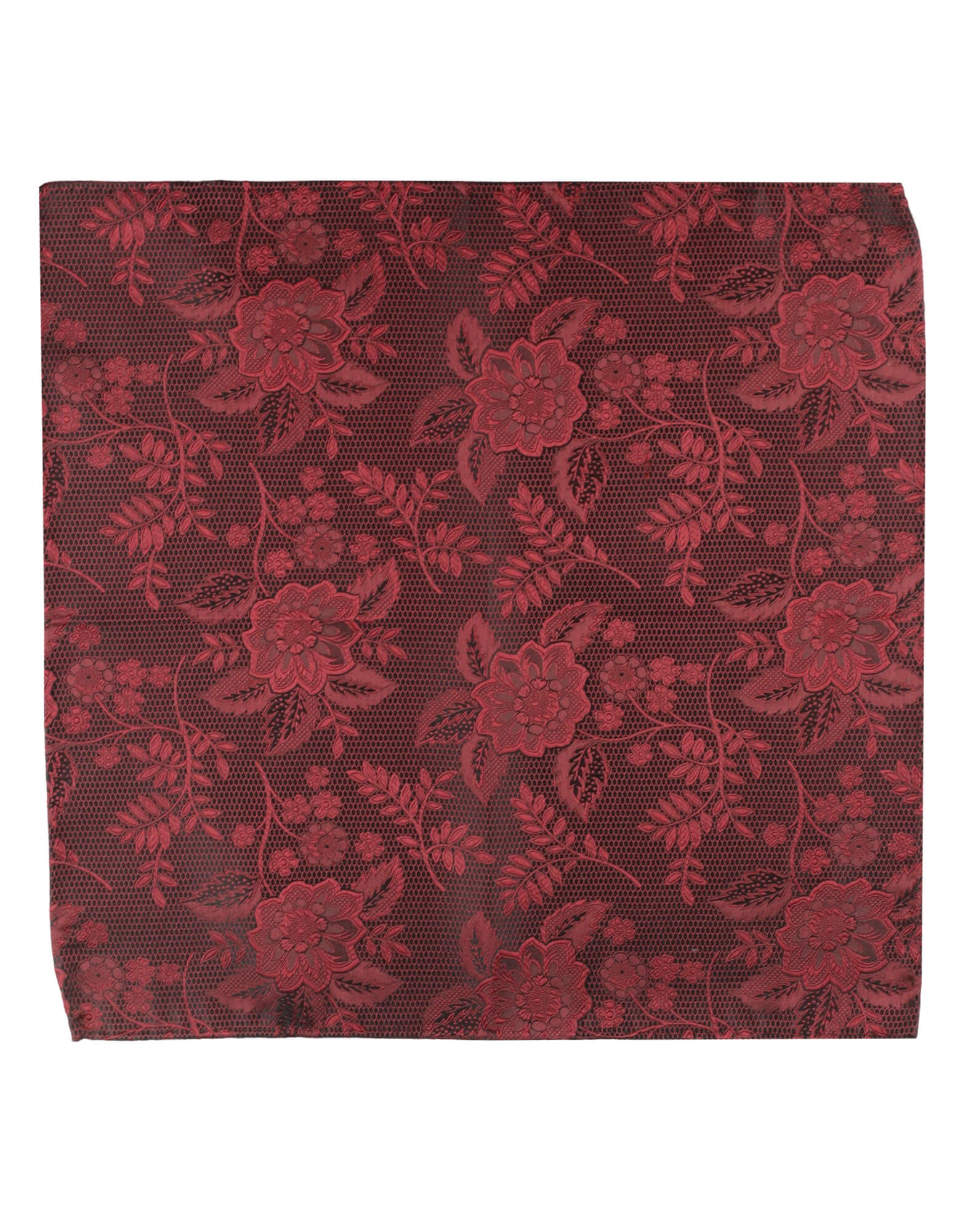 DÉCLIC Kontur Pocket Square - Burgundy