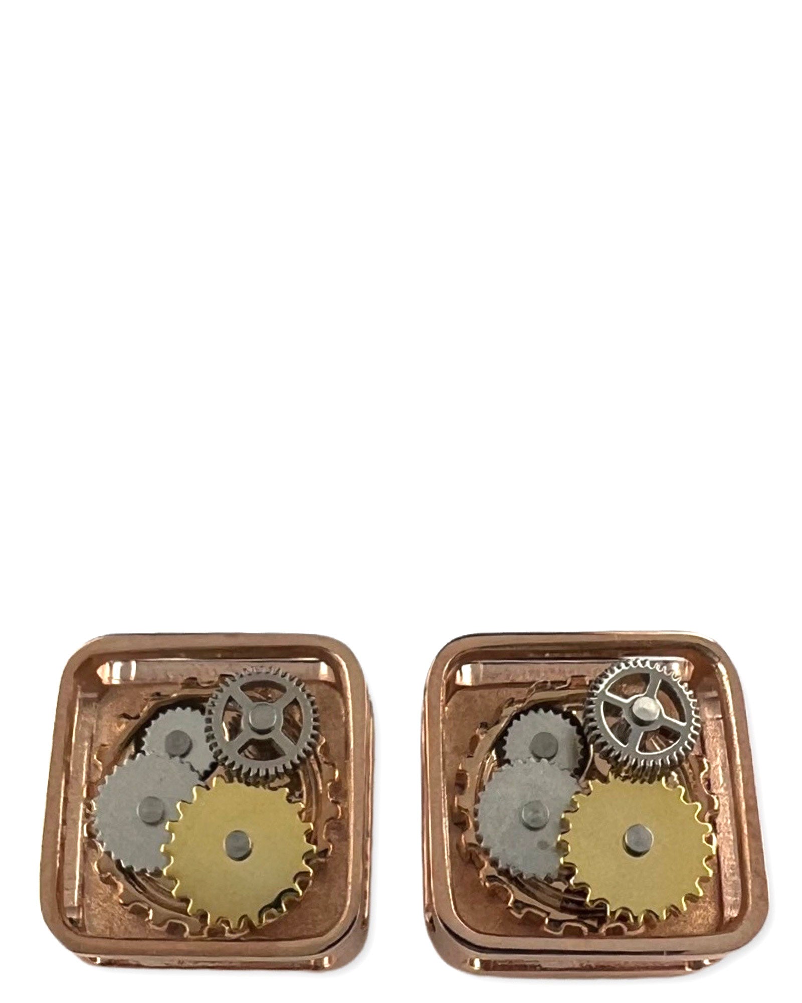 Tateossian Gear Square Cufflinks - Rose Gold