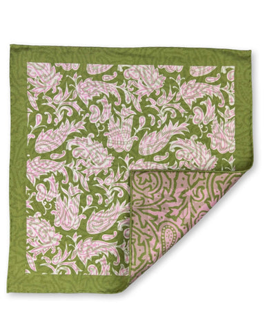 DÉCLIC Styx Pattern Pocket Square - Grey