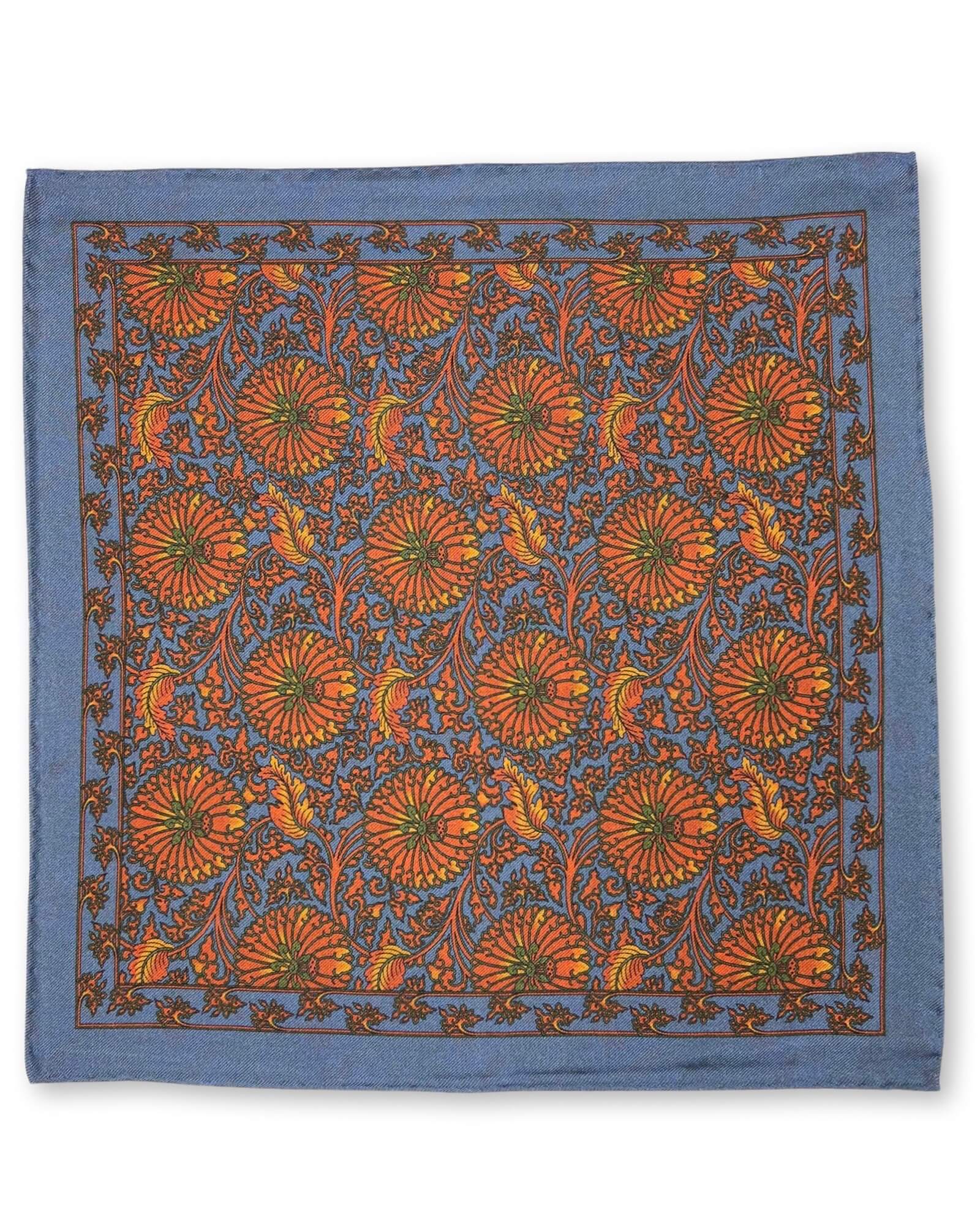 DÉCLIC Priory Reversible Pocket Square - Steel