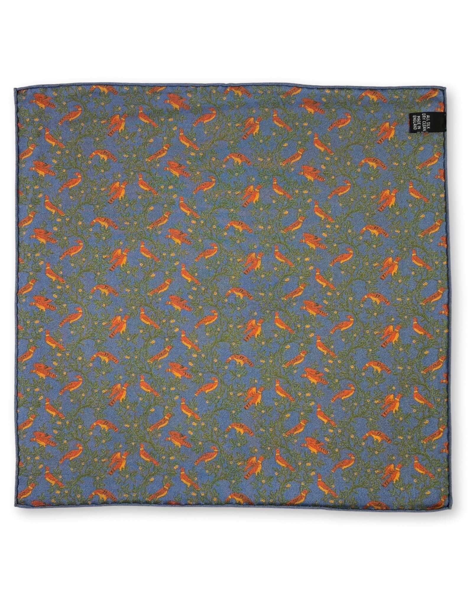 DÉCLIC Priory Reversible Pocket Square - Steel