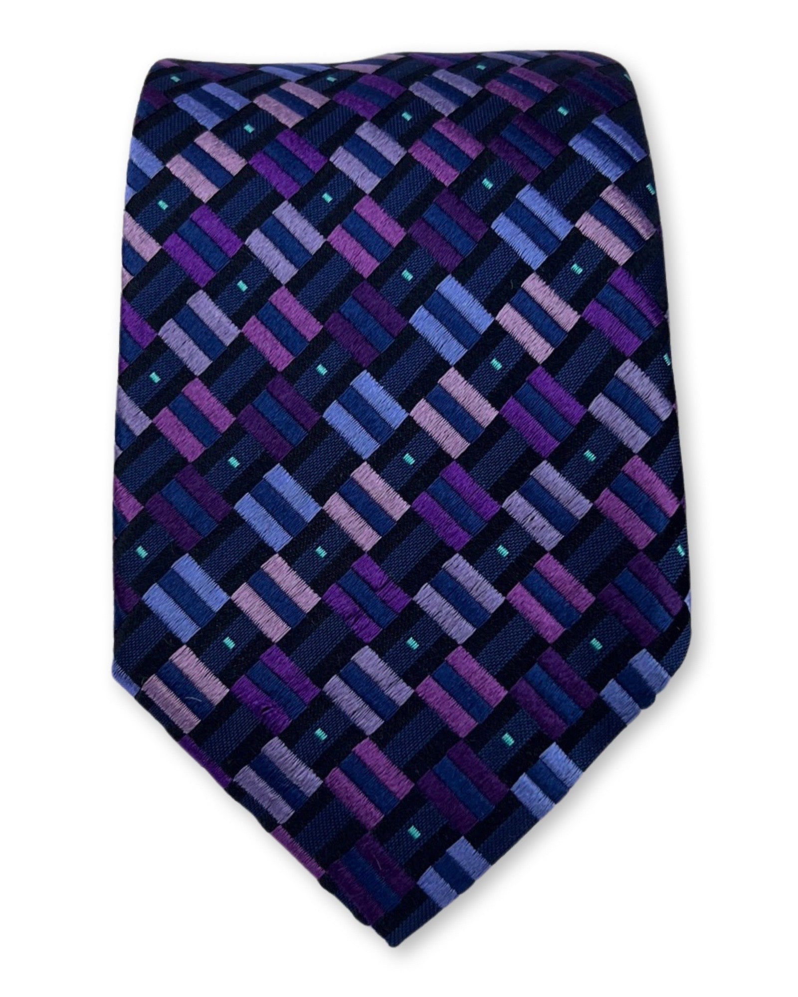 DÉCLIC Rovereto Pattern Tie - Purple