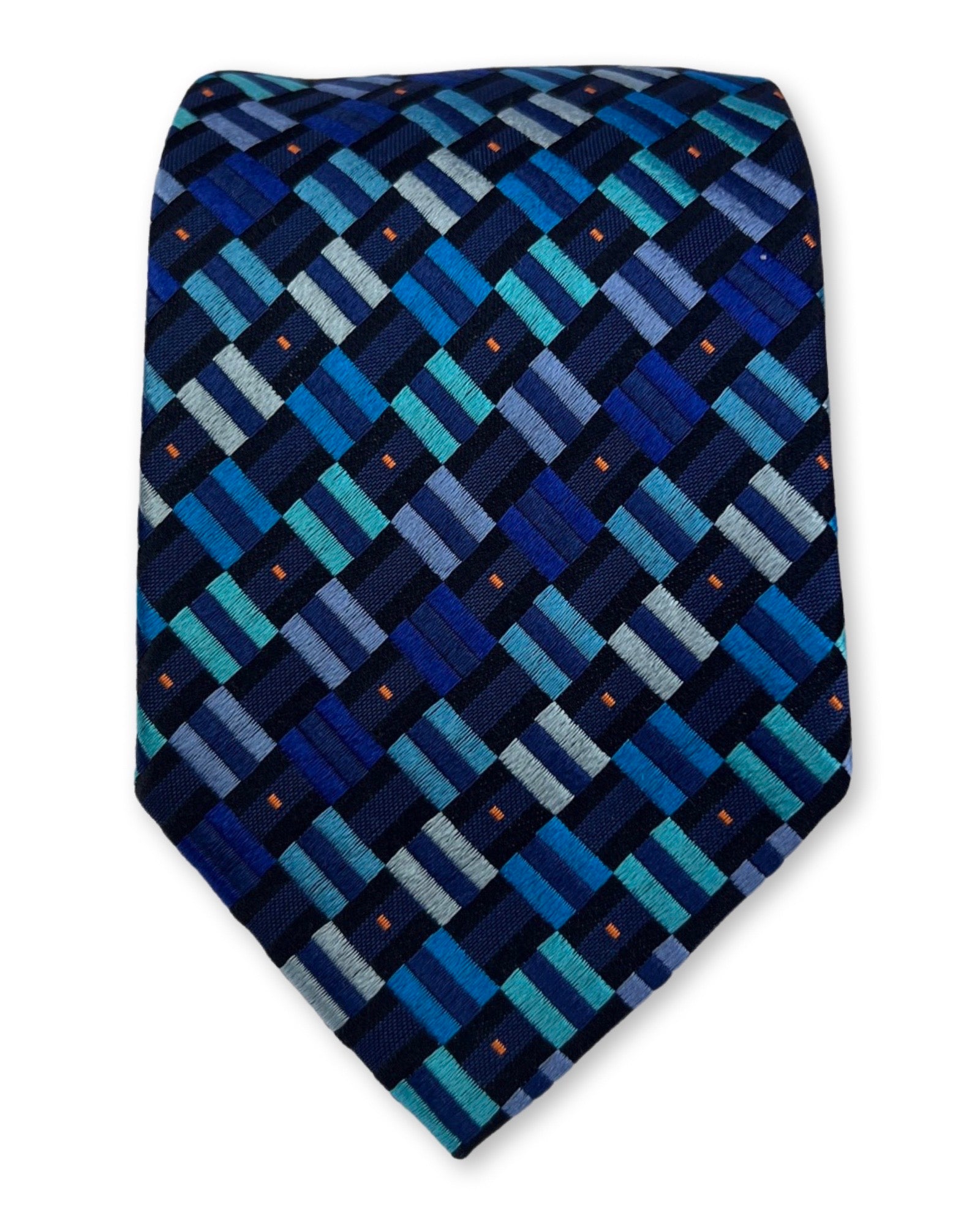 DÉCLIC Rovereto Pattern Tie - Blue