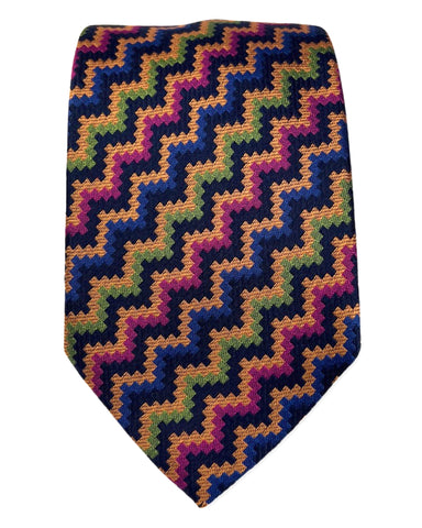 DÉCLIC Ticker Pattern Tie - Lavender