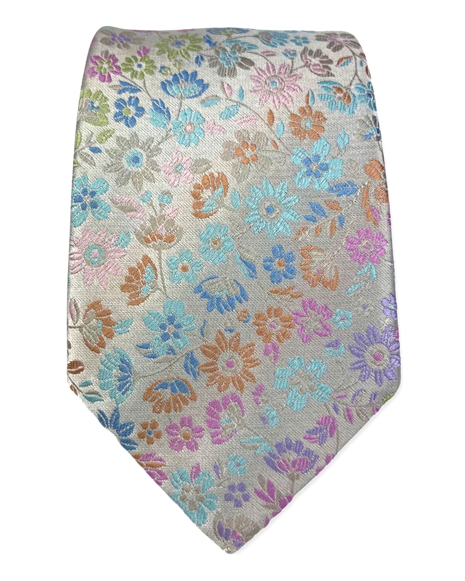 DÉCLIC Adria Floral Tie - Aqua