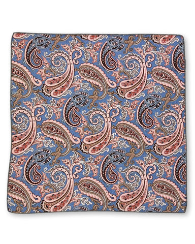 CANTINI Ciclamino Patterned Pocket Square - Red