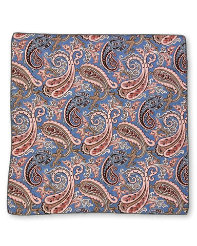 DÉCLIC Stiltoe Floral Pocket Square - Navy