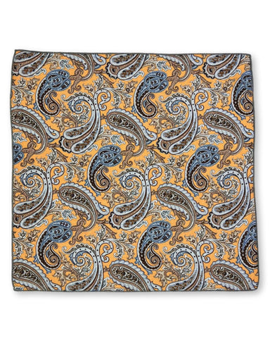 DÉCLIC Olney Paisley Pocket Square - Green