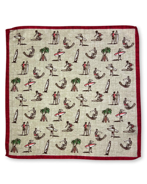 DÉCLIC Surfing Theme Hanky - Sand