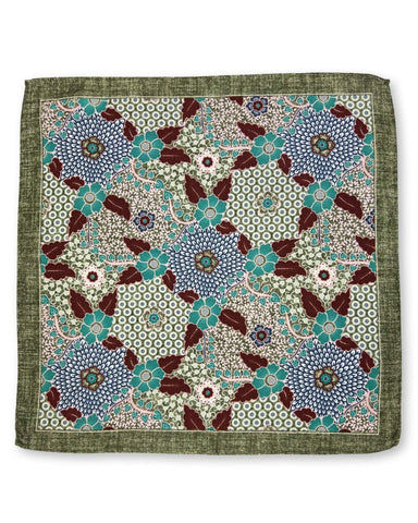 DÉCLIC Cento Floral Hanky - Blue