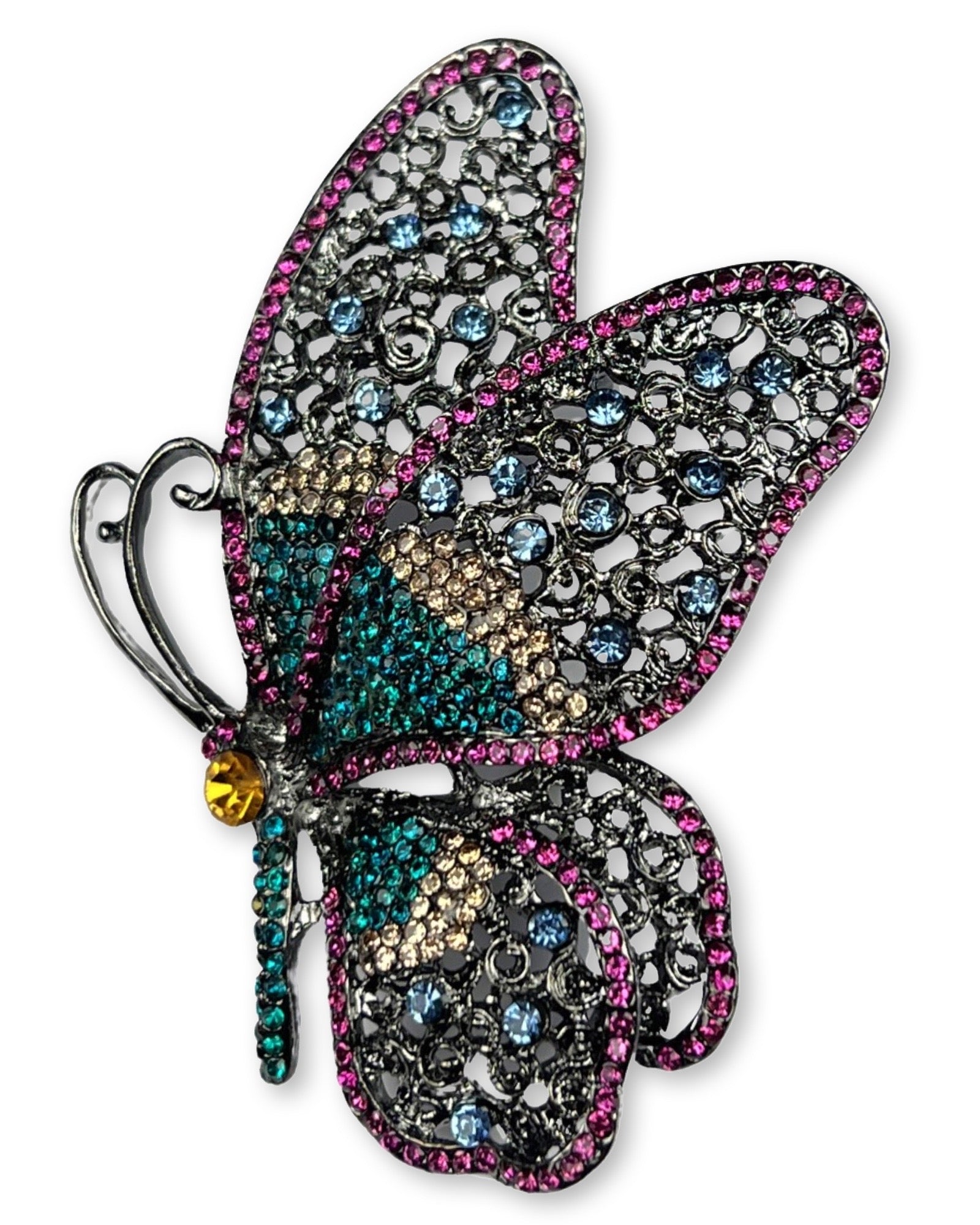 DÉCLIC Butterfly Side Pin - Pink