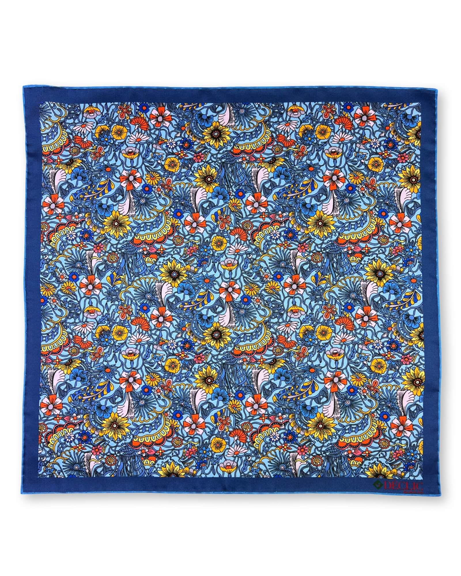DÉCLIC Mossley Floral Pocket Square - Multi