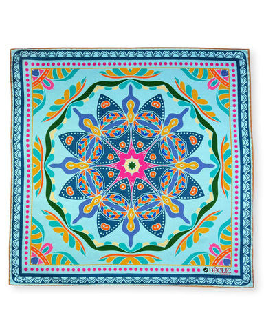 DÉCLIC Styx Pattern Pocket Square - Grey