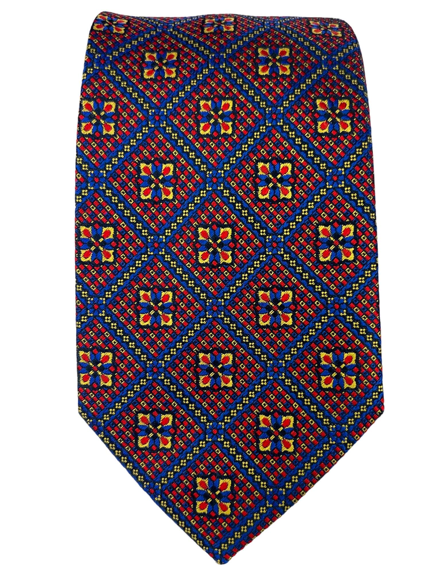 DÉCLIC Nuoro Patterned Tie - Red