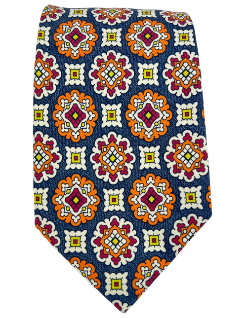 DÉCLIC Taranto Patterned Tie - Orange