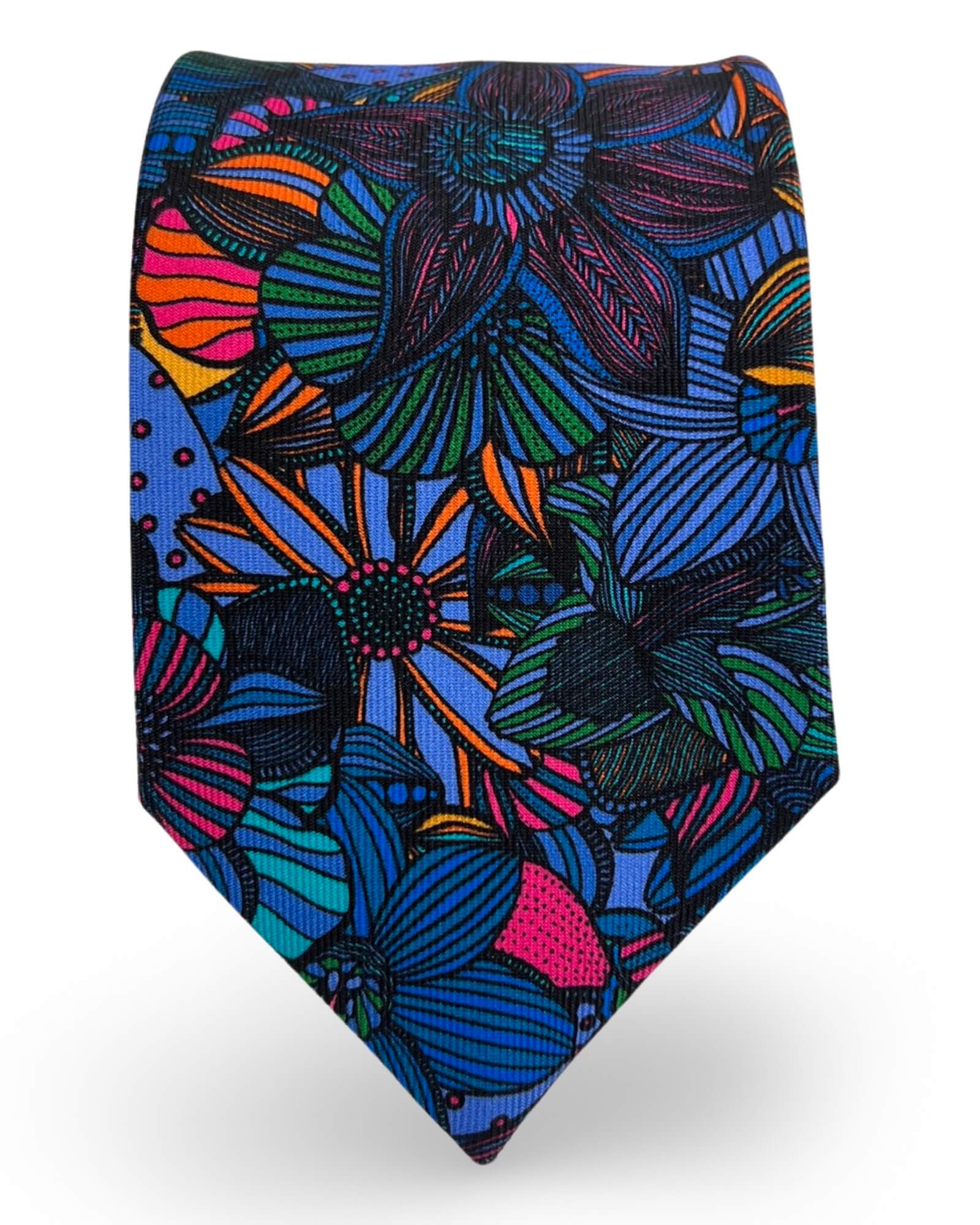 DÉCLIC Loftus Floral Tie - Yellow