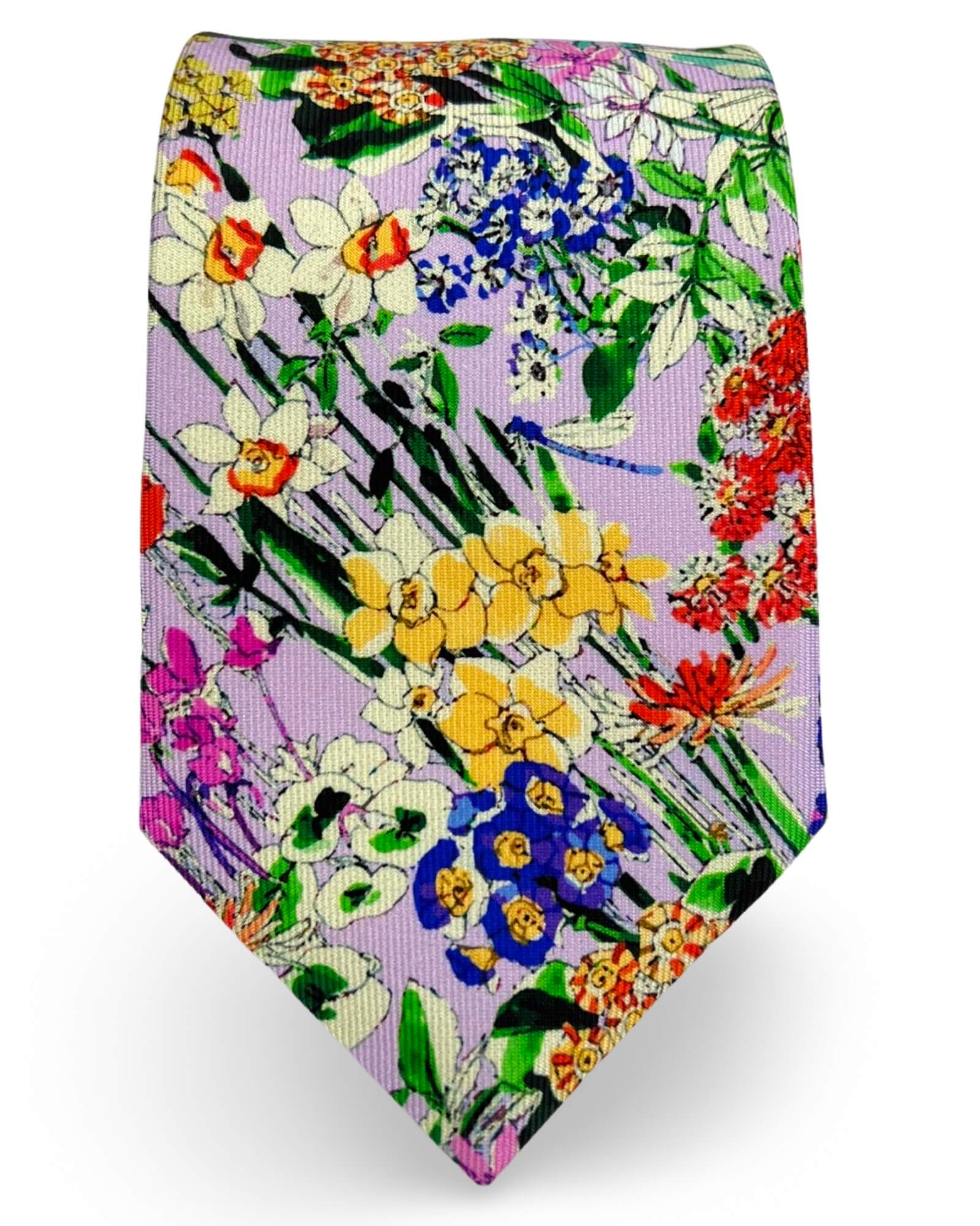 DÉCLIC Wilton Floral Tie - Lavender