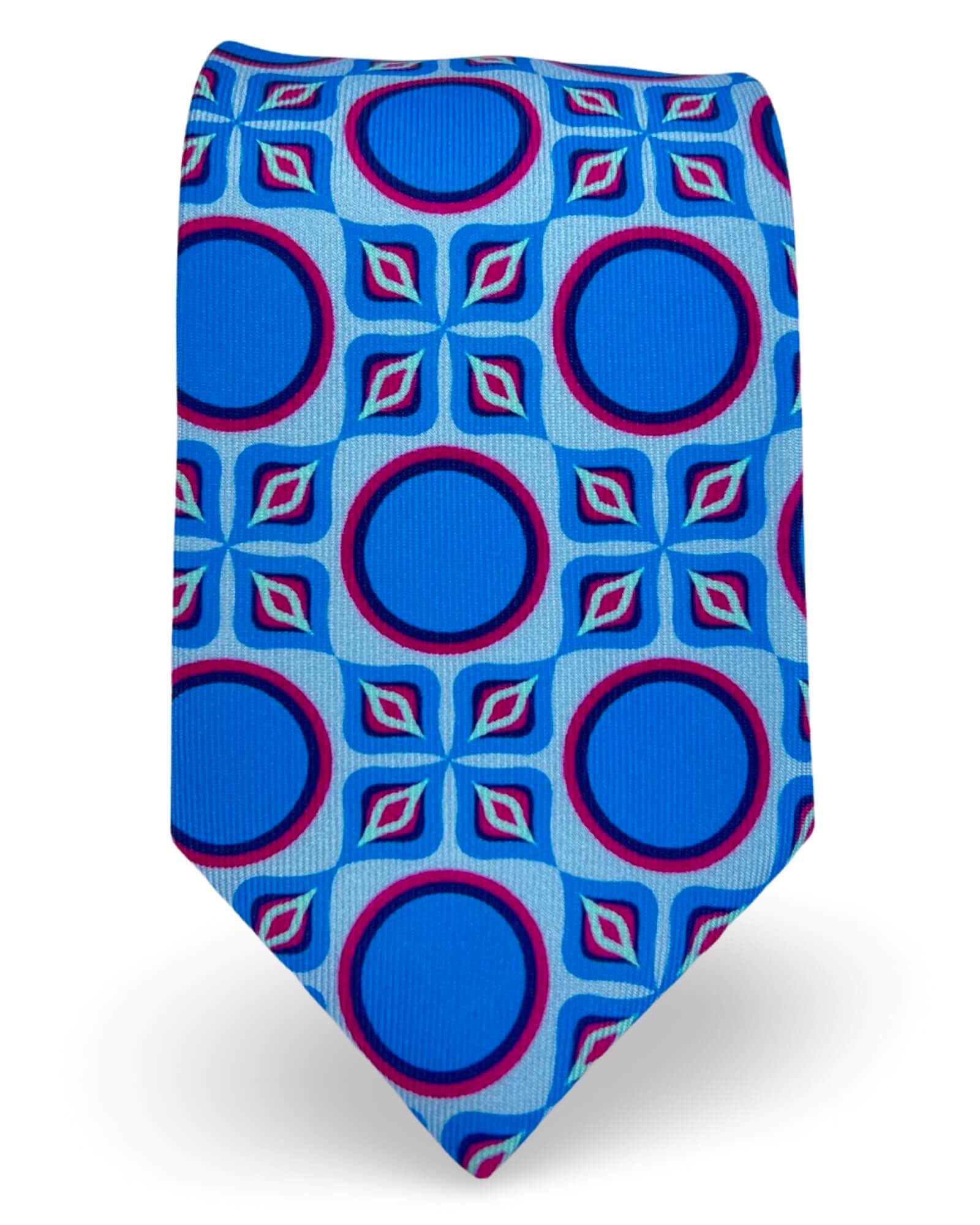 DÉCLIC Eccles Pattern Tie - Blue