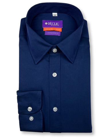 DÉCLIC Tilbury Check Shirt - Navy