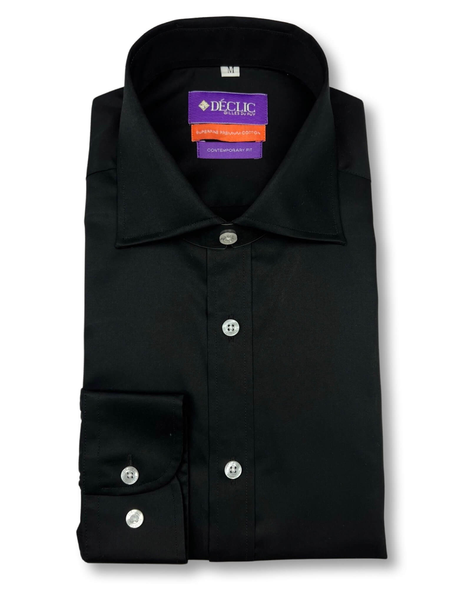 DÉCLIC Rainier Plain Shirt - Black