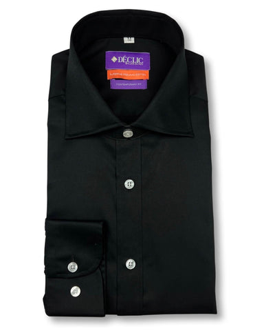 DÉCLIC Classic Paisley Tie - Black