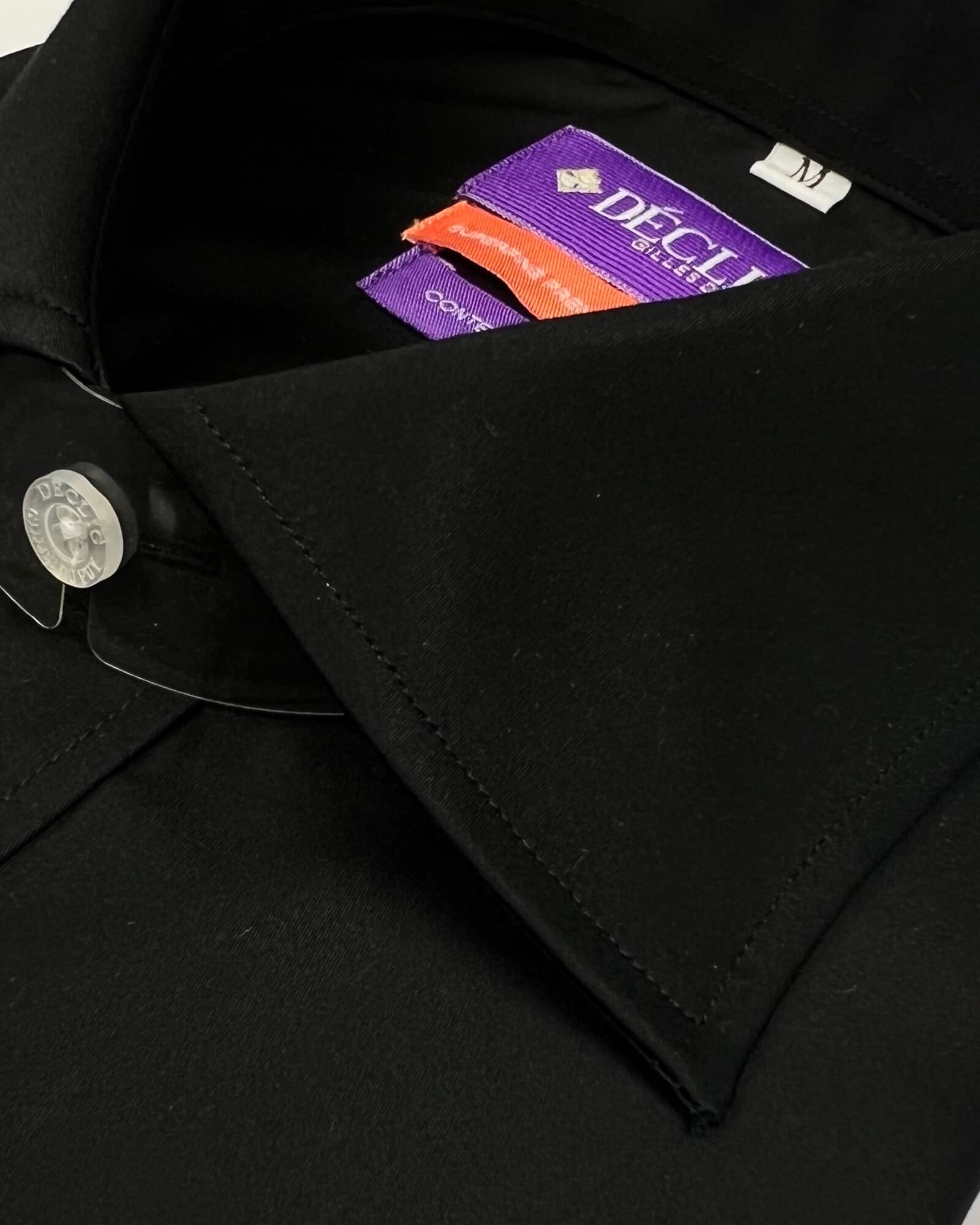 DÉCLIC Rainier Plain Shirt - Black