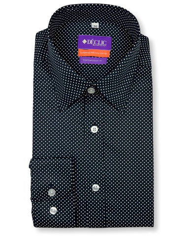 DÉCLIC Costa Spot Print Shirt - Black