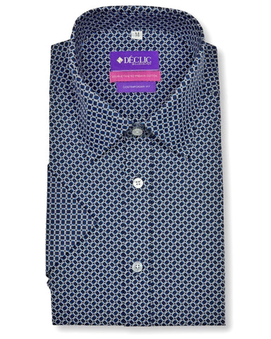 DÉCLIC Liberty Brady Loop Print Shirt - Navy