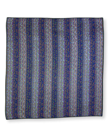 DÉCLIC Stiltoe Floral Pocket Square - Navy